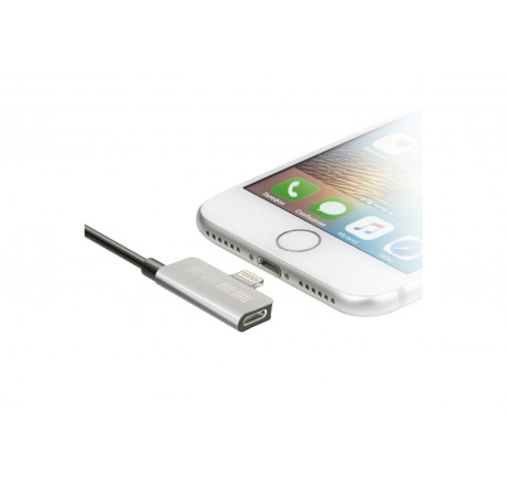 Interstep Lightning, ChargeN Listen,0,2м,Bk/Slv,TPE,мет.кон Кабель  INTERSTEP - pestovo-experts.ru – фото 1