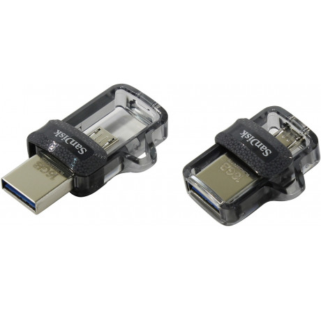 USB флеш-накопитель SANDISK 16Gb Ultra Dual drive черный Sandisk - pestovo-experts.ru – фото 1