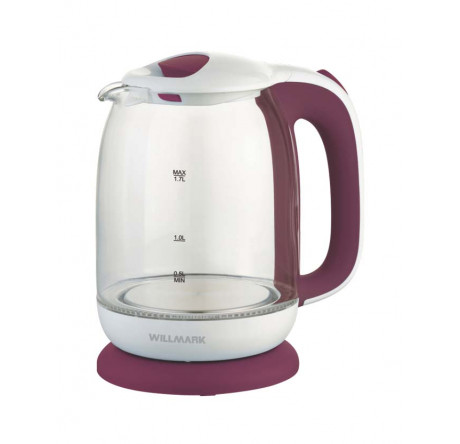 Чайник Willmark WEK-1704G  белый/красный WILLMARK - pestovo-experts.ru – фото 1