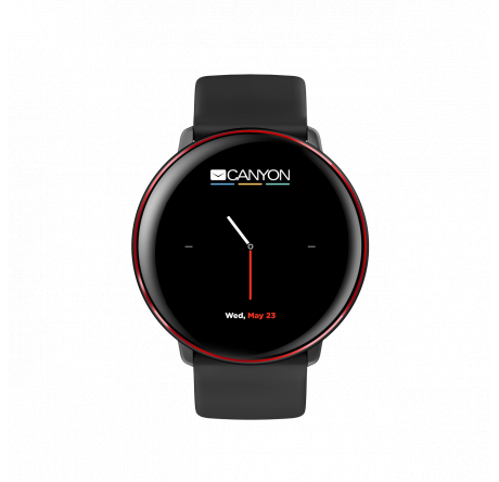 Canyon Marzipan SW-75 1CN-SSW75BR waterproof  черно-красный DS1CNSSW75BR Смарт-часы  CANYON - pestovo-experts.ru – фото 1