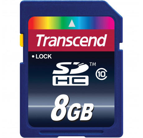 Карта памяти Transcend 8GB SDHC Class10 Transcend - pestovo-experts.ru – фото 1