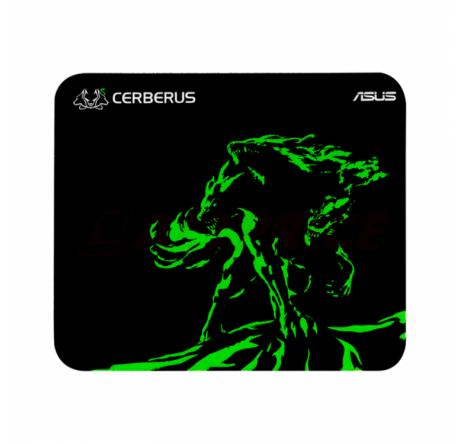 Коврик игровой Asus Cerberus Mini чёрный/зелёный (250 x 210 x 2  Asus - pestovo-experts.ru – фото 1