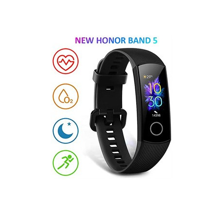 Honor Band 5 Black/0,95” AMOLED/кардио, спортивный, бассейн режимы/TruSleep/водонепро Фитнес-браслет Huawei - pestovo-experts.ru – фото 1