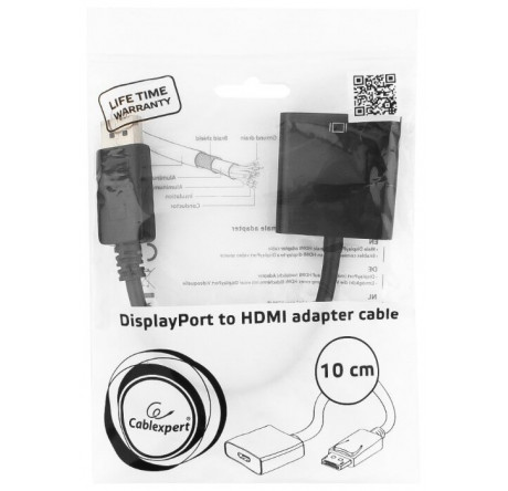 Cablexpert A-DPM-HDMIF-002 DisplayPort -> HDMI 20M/19F, пакет Переходник  CABLEXPERT - pestovo-experts.ru – фото 1