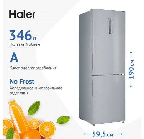 Haier CEF535ASD серебристый Холодильник двухкамерный  HAIER - pestovo-experts.ru – фото 1