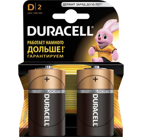 Duracell LR20-2BL (блистер) 2шт Батарея Duracell - pestovo-experts.ru – фото 1