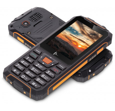 Мобильный телефон F+ R280С Black-orange F+ - pestovo-experts.ru – фото 1