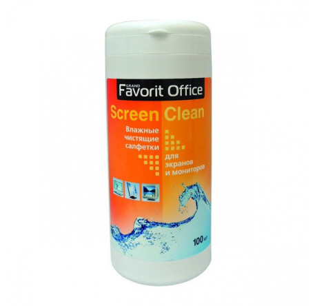 Favorit Office F130001 Screen Clean д/ ЖК и др. экранов влажные Салфетки  FAVORIT OFFICE - pestovo-experts.ru – фото 1