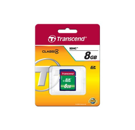 Карта памяти SDHC Transcend 8GB (TS8GSDHC4) Transcend - pestovo-experts.ru – фото 1