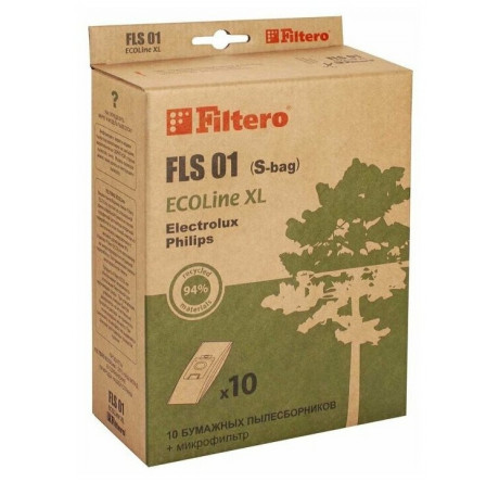 Пылесборник Filtero FLS 01 (S-bag) (10+) XL ECOLine Filtero - pestovo-experts.ru – фото 1