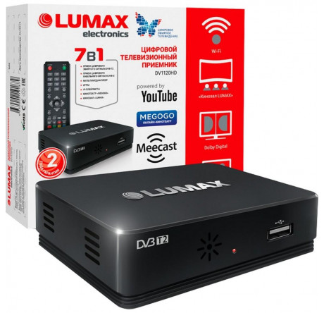 Lumax DVB-T2 DV1120HD Цифровой телевизионный приемник  Тюнер LUMAX - pestovo-experts.ru – фото 1
