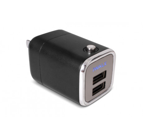 Адаптер питания iWalk charger 2хUSB black Noname - pestovo-experts.ru – фото 1