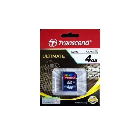 Карта памяти SDHC Transcend 4GB (TS4GSDHC10) Transcend - pestovo-experts.ru – фото 1