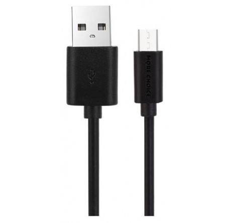 More choice USB 2.1A для micro USB  Light 1м черный K13m Дата-кабель  MORE CHOICE - pestovo-experts.ru – фото 1