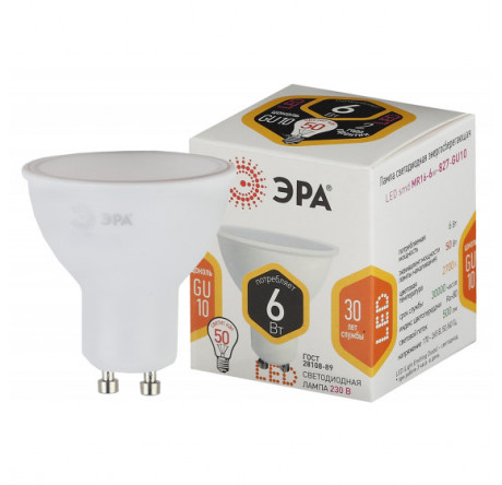 LED MR16-6W-827-GU10 ЭРА ЭРА - pestovo-experts.ru – фото 1