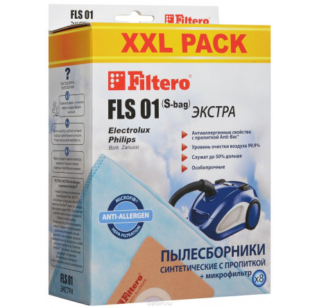 Пылесборник Filtero FLS 01 (S-bag) (8) XXL PACK Filtero - pestovo-experts.ru – фото 1