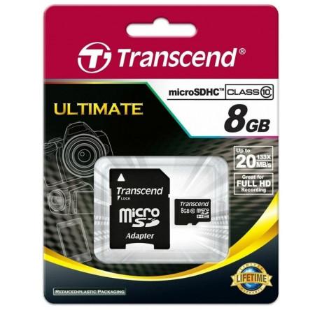Карта памяти Transcend 8GB SDHC Class10 Transcend - pestovo-experts.ru – фото 1