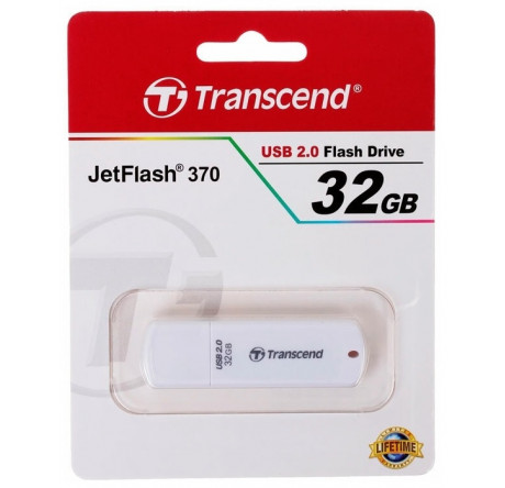 USB флеш-накопитель Transcend 32Gb Jetflash 370 USB2.0 белый Transcend - pestovo-experts.ru – фото 1