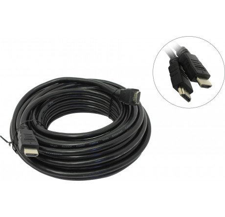 Gembird CC-HDMI4-10M, 10м, v1.4, 19M/19M, черный, позол.разъемы, экран, пакет Кабель HDMI  GEMBIRD - pestovo-experts.ru – фото 1