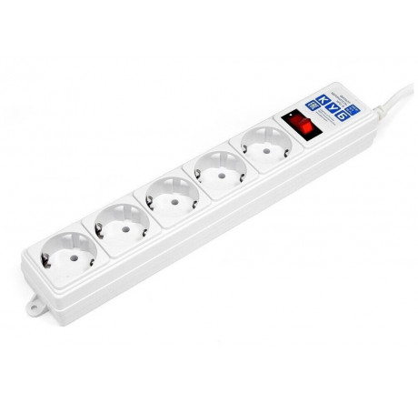 Сетевой фильтр Power Cube SPG-B-6-WHITE 1,9 м 5 розеток белый 10 Power Cube - pestovo-experts.ru – фото 1