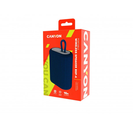 Колонка беспроводная Canyon CNE-CBTSP4BL Bluetooth Speaker BT V5 CANYON - pestovo-experts.ru – фото 1